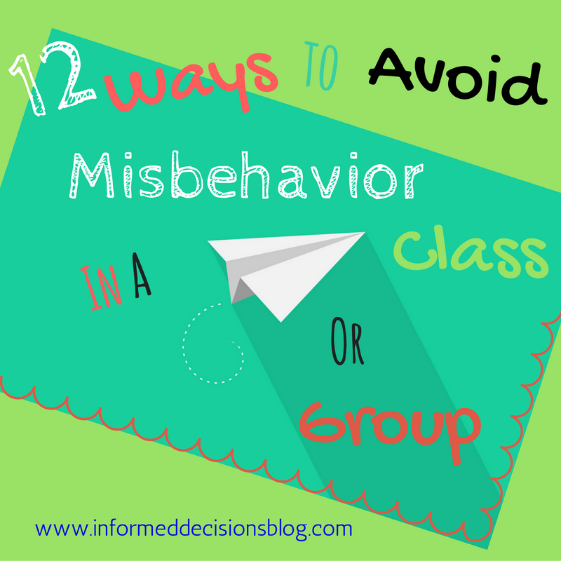 12 Ways To Avoid Misbehavior
